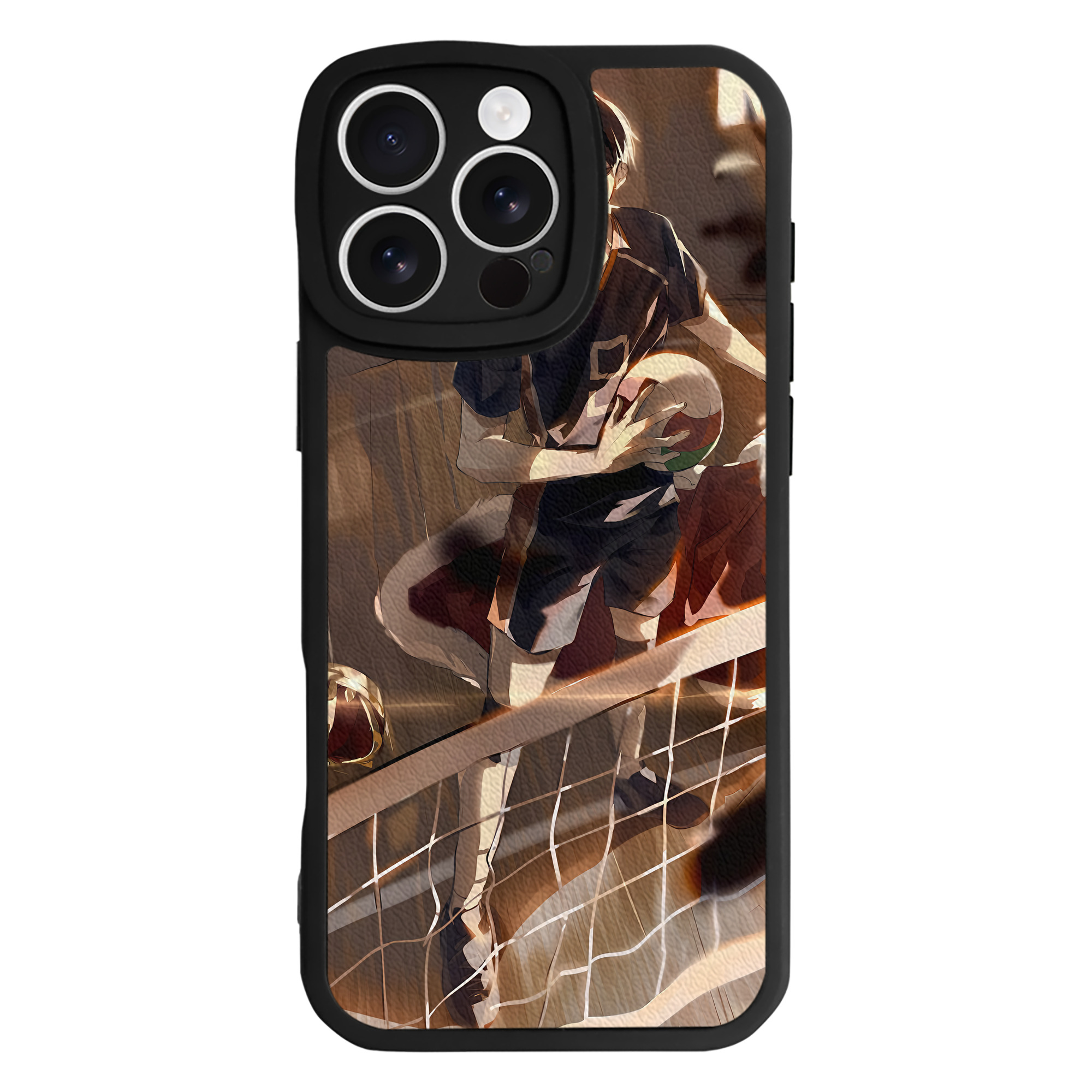 （画像用） ハイキュー!! Haikyu!! 【iPhone 16シリーズ対応】シリコンスマホケース（レザー調） 材質：シリコン